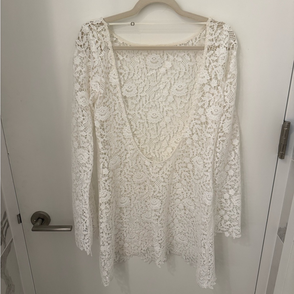 Reformation Sereia Dress Ivory - Size M - Picture 9 of 9